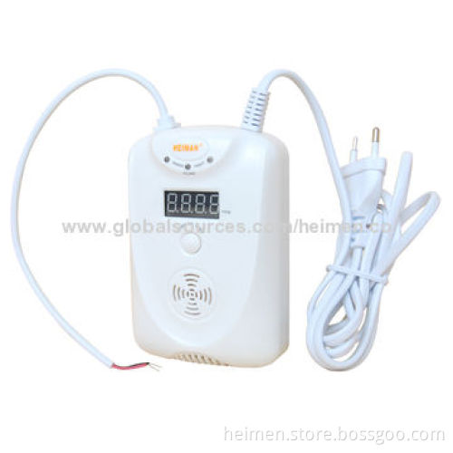 9V Backup Battery Gas Alarm with LED Display Work with Solenoid Valve, Nemoto Catalytic sensor